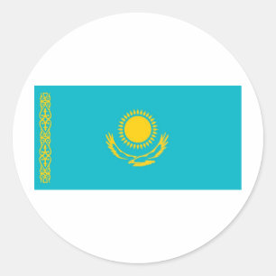 Kasachstan Runder Aufkleber