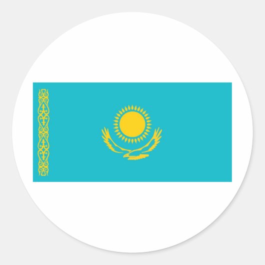 Kasachstan Runder Aufkleber (Vorderseite)
