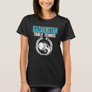 Kasachstan Tischtennis unterstützt Kasachstan Ping T-Shirt