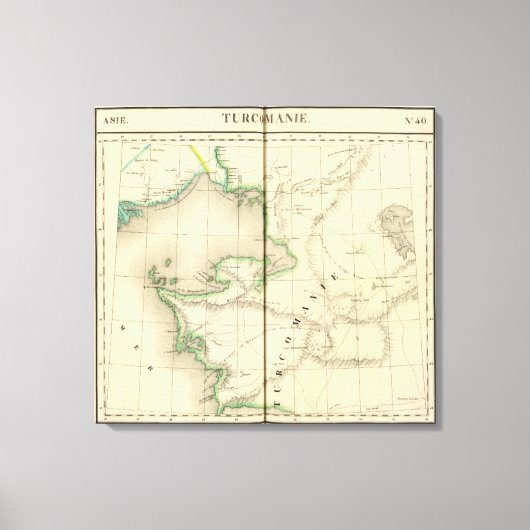 Kasachstan, Usbekistan Leinwanddruck (Vorderseite)