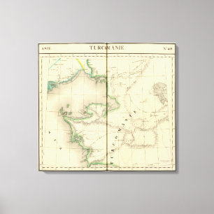 Kasachstan, Usbekistan Leinwanddruck