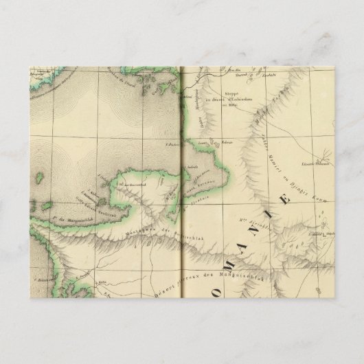 Kasachstan, Usbekistan Postkarte (Vorderseite)