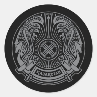 Kasachstan-Wappen-Aufkleber Runder Aufkleber