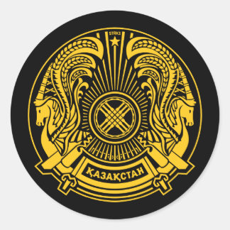 Kasachstan-Wappen-Aufkleber Runder Aufkleber