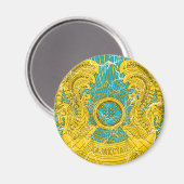 Kasachstan-Wappen Magnet (Vorderseite/Rückseite)