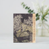 Kasamatsu Plum Trees at Yoshino japanese art Postkarte (Stehend Vorderseite)