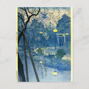 KASAMATSU, Shiro (1898-1991) Vintage japanische Ku Postkarte