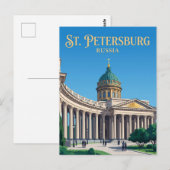 Kasan-Kathedrale Russland Postkarte (Vorne/Hinten)