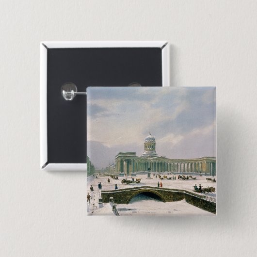 Kasan-Kathedrale, St. Petersburg Button (Vorne & Hinten)