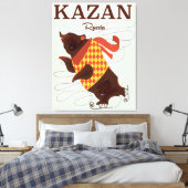 Kasan Russland trägt ein altes Reiseplakat Leinwanddruck (Insitu (Schlafzimmer))