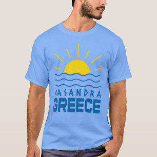 Kasandra Sonnenschein und Meer Männer Blau T-Shirt
