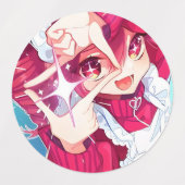 Kasane tetl etiketten (Design 1)