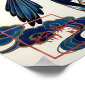 Kasasagi: Elegant Calligraphy "Magpie" 26002002 Poster (Ecke)
