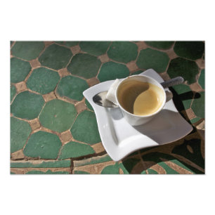 Kasbah Hotel und Restaurant, Kaffee und Grün Fotodruck