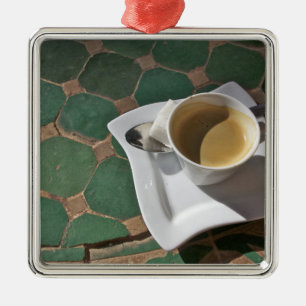 Kasbah Hotel und Restaurant, Kaffee und grün Silbernes Ornament