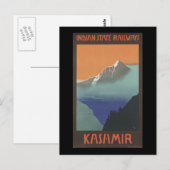 Kaschmir Indian Staat Railways Postkarte (Vorne/Hinten)