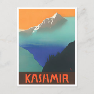 Kaschmir Indien Vintage-Reise Postkarte