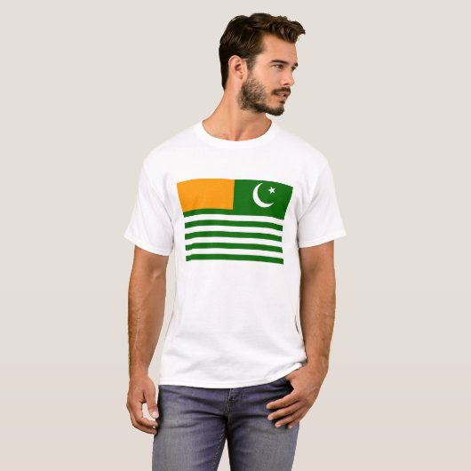 Kaschmir-Landesflaggeprovinz-Regionssymbol T-Shirt (Vorne ganz)