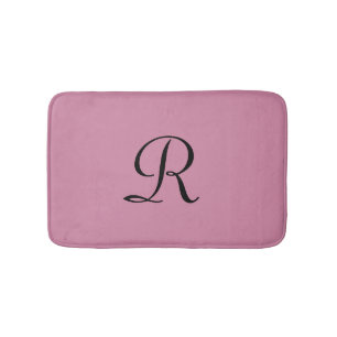Kaschmir-Rose Rosa Mit Monogramm Zahnmatte Badematte