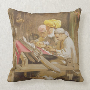 Kaschmir-Schale: Spinnen, 1863 (chromolitho) Kissen
