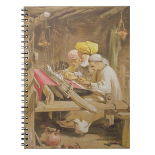 Kaschmir-Schale: Spinnen, 1863 (chromolitho) Notizblock
