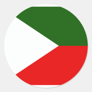 Kaschmir-Unabhängiger, Indien-Flagge Runder Aufkleber