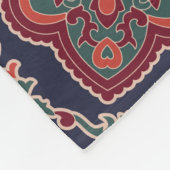 Kaschmirpaisley-Seidengewebe abstrakt Fleecedecke (Ecke)