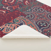 Kaschmirpaisley-Seidengewebe abstrakt Sherpadecke (3/4)