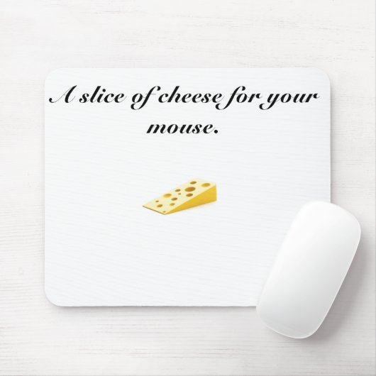 Käse, a-Scheibe des Käses für Ihre Maus Mousepad (Mit Mouse)