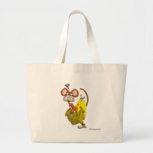 Käse-Affe-Tasche Jumbo Stoffbeutel