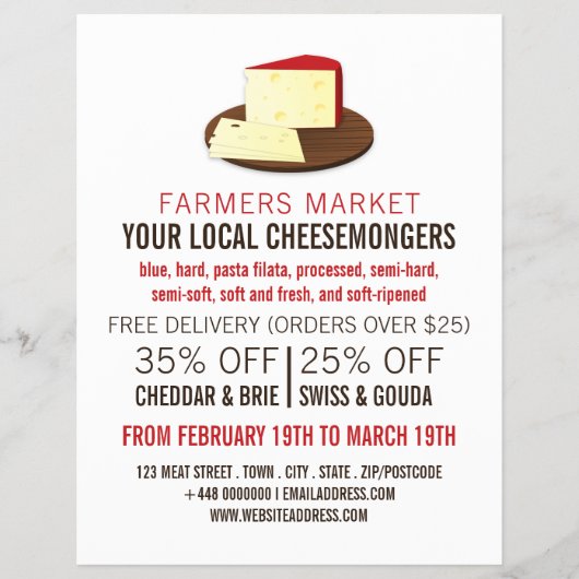 Käse an Bord, Käsewerbung Flyer (Vorne)