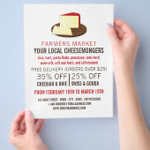 Käse an Bord, Käsewerbung Flyer (Hand)