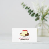 Käse an Bord Visitenkarte (Stehend Vorderseite)