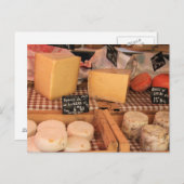 Käse auf dem Markt Postkarte (Vorne/Hinten)