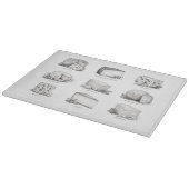 Käse aus aller Welt Schneidebrett (Ecke)