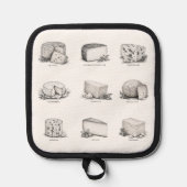 Käse aus aller Welt Topflappen (Vorderseite)