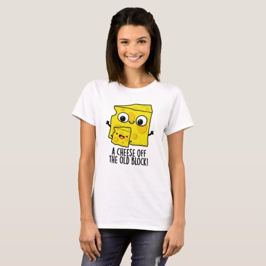 Käse aus dem alten Block Funny Food Puff T-Shirt (Vorne ganz)