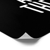 Käse aus dem alten Block Funny Food Pun Dark BG Poster (Ecke)