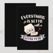 Käse aus Griechenland - Fetafans Feiertagskarte (Vorne/Hinten)