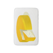 Käse Badematte (Vorderseite Vertikal)