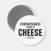 Käse besessen magnet (Vorderseite/Rückseite)