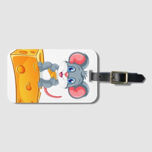Käse Bitte Gepäckmarke - Nachhaltig & stilvoll Gepäckanhänger (Vorderseite (Horizontal))