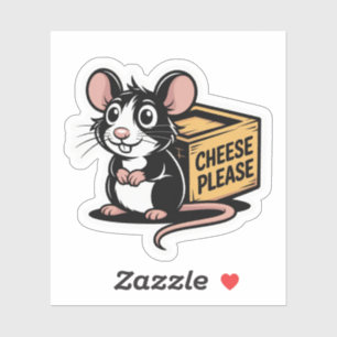 Käse Bitte Rat Sticker - spielerisch & schwindlig