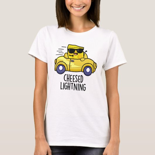Käse-Blitz Funny Cheese Puff T-Shirt (Vorderseite)