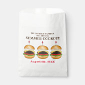 Käse Burger Cheeseburger GRILLEN Barbecue Cookout Geschenktütchen (Vorderseite)