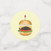 Käse Burger Cheeseburger GRILLEN Barbecue Cookout Konfetti (Klein Vorderseite)