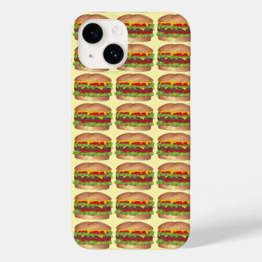 Käse Burger Hamburger Cheeseburger Feinschmecker C Case-Mate iPhone Hülle (Rückseite)