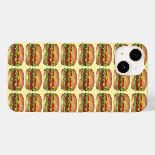 Käse Burger Hamburger Cheeseburger Feinschmecker C Case-Mate iPhone Hülle (Rückseite (Horizontal))