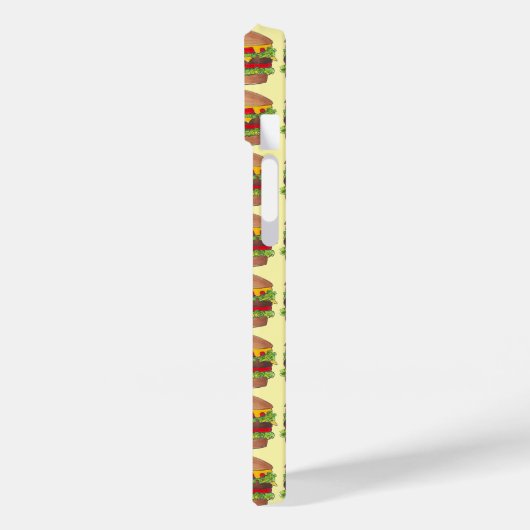 Käse Burger Hamburger Cheeseburger Feinschmecker C Case-Mate iPhone Hülle (Rückseite / Links)