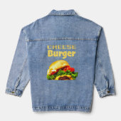 Käse Burger National Hamburger Day Fast Food Jeansjacke (Rückseite)